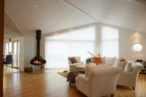 Lamellit-olohuoneessa